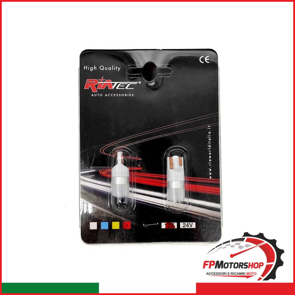 [E034312] BLISTER 2 LAMP.LED T10 12V W2,1X9,5d ROSSA