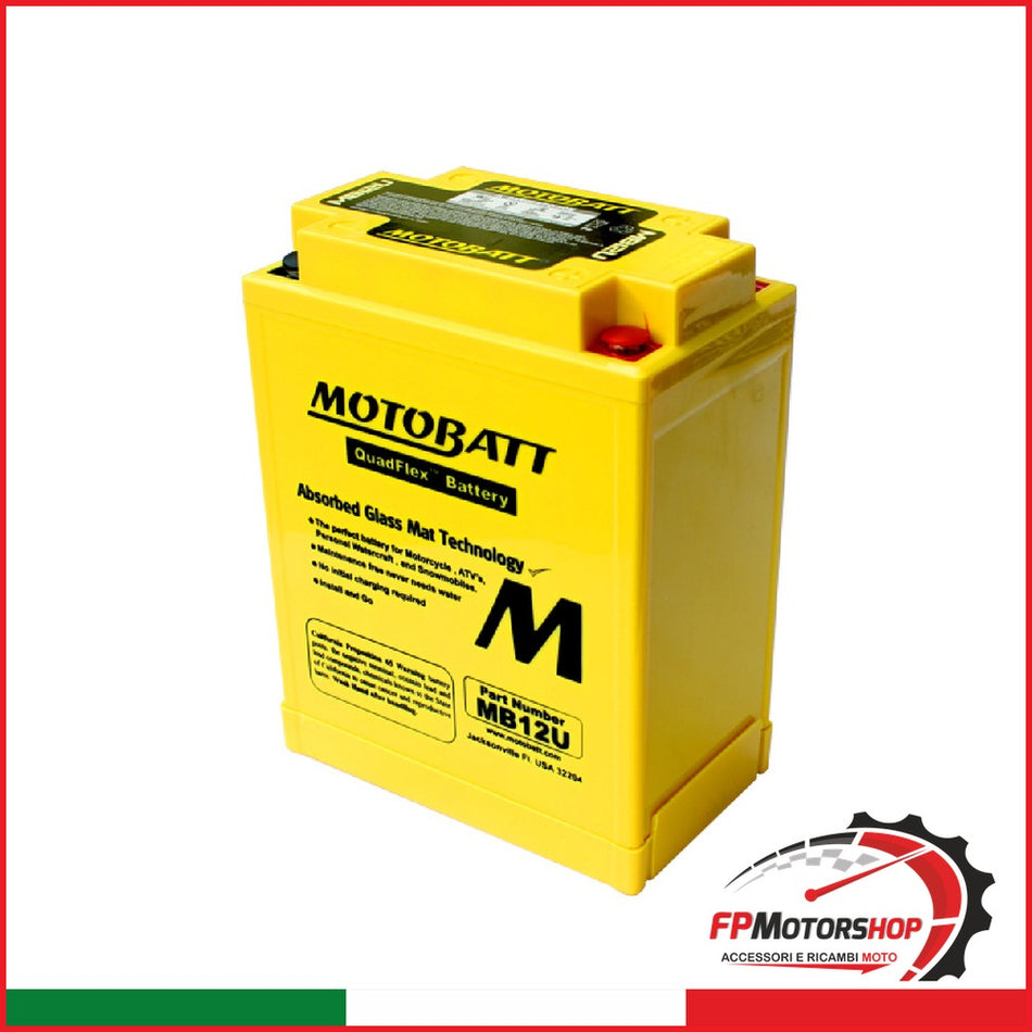 [E06002] BATTERIA MOTOBATT MB12U PRECARICATA SIGILLATA YB12A-B