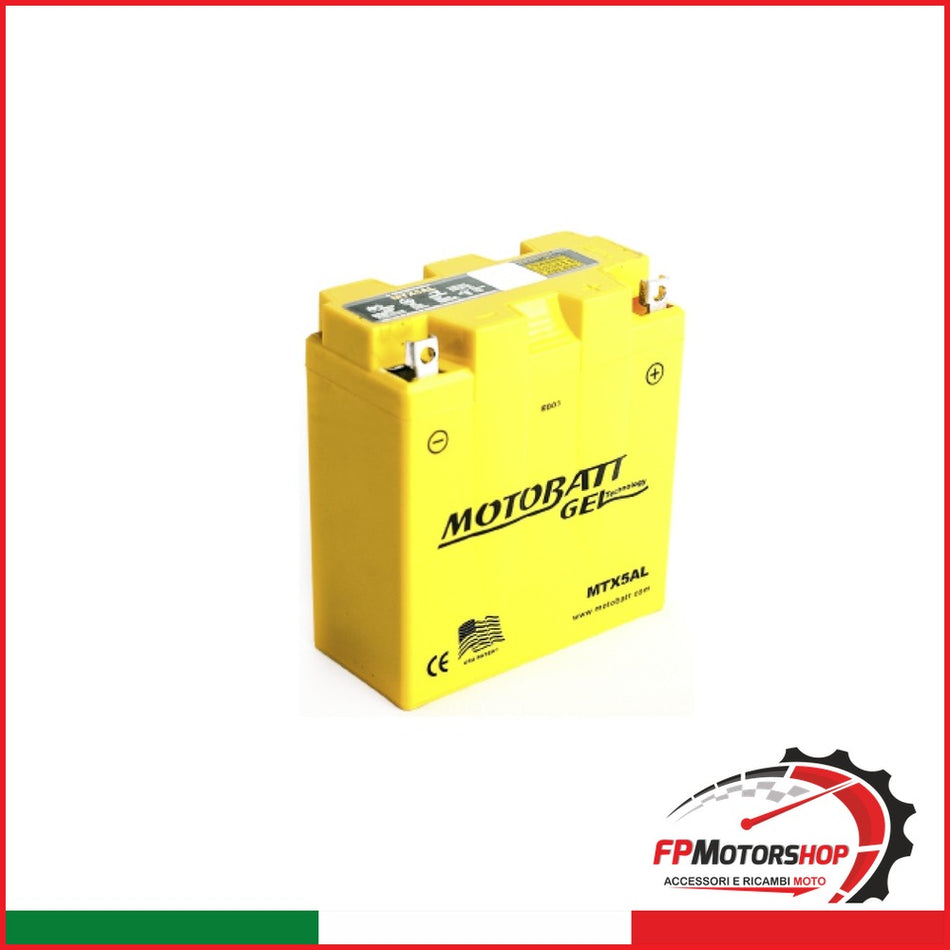 BATTERIA MOTOBATT MTX5AL GEL PRECARICATA SIGILLATA PIAGGIO SUZUKI GILERA
