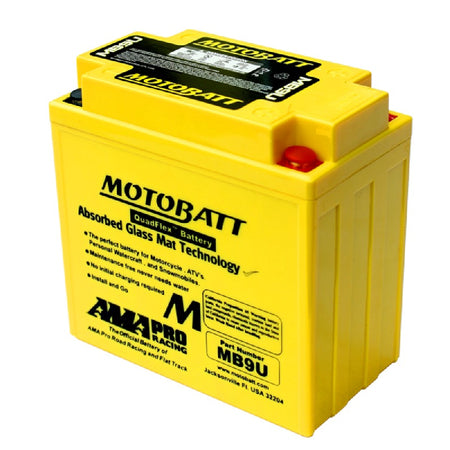 BATTERIA MOTOBATT MB9U PRECARICATA SIGILLATA APRILIA CAGIVA HONDA KAWASAKI