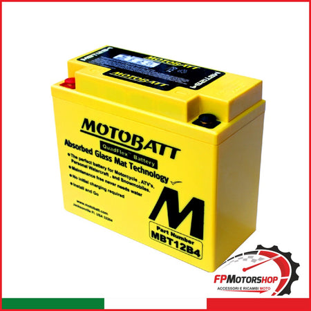 BATTERIA MOTOBATT MBT12B4 PRECARICATA SIGILLATA APRILIA CAGIVA DUCATI PIAGGIO
