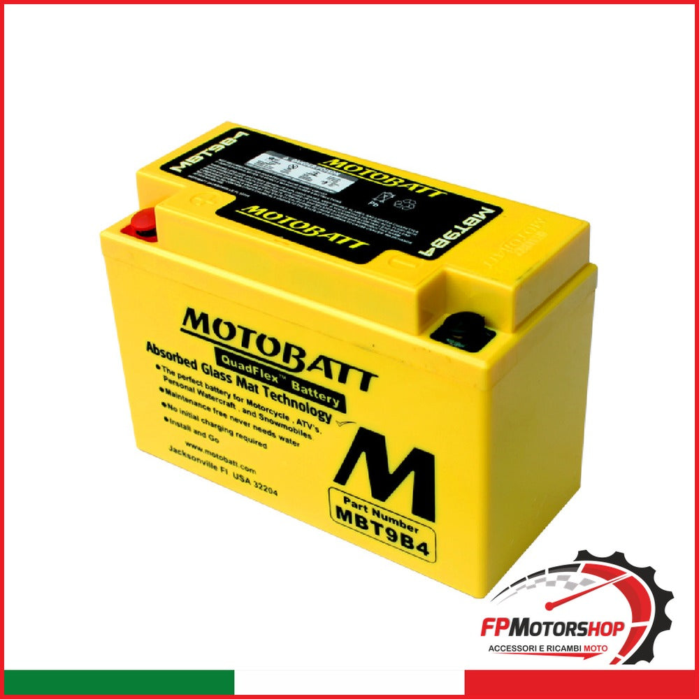 BATTERIA MOTOBATT MBT9B4 PRECARICATA SIGILLATA YAMAHA KYMCO