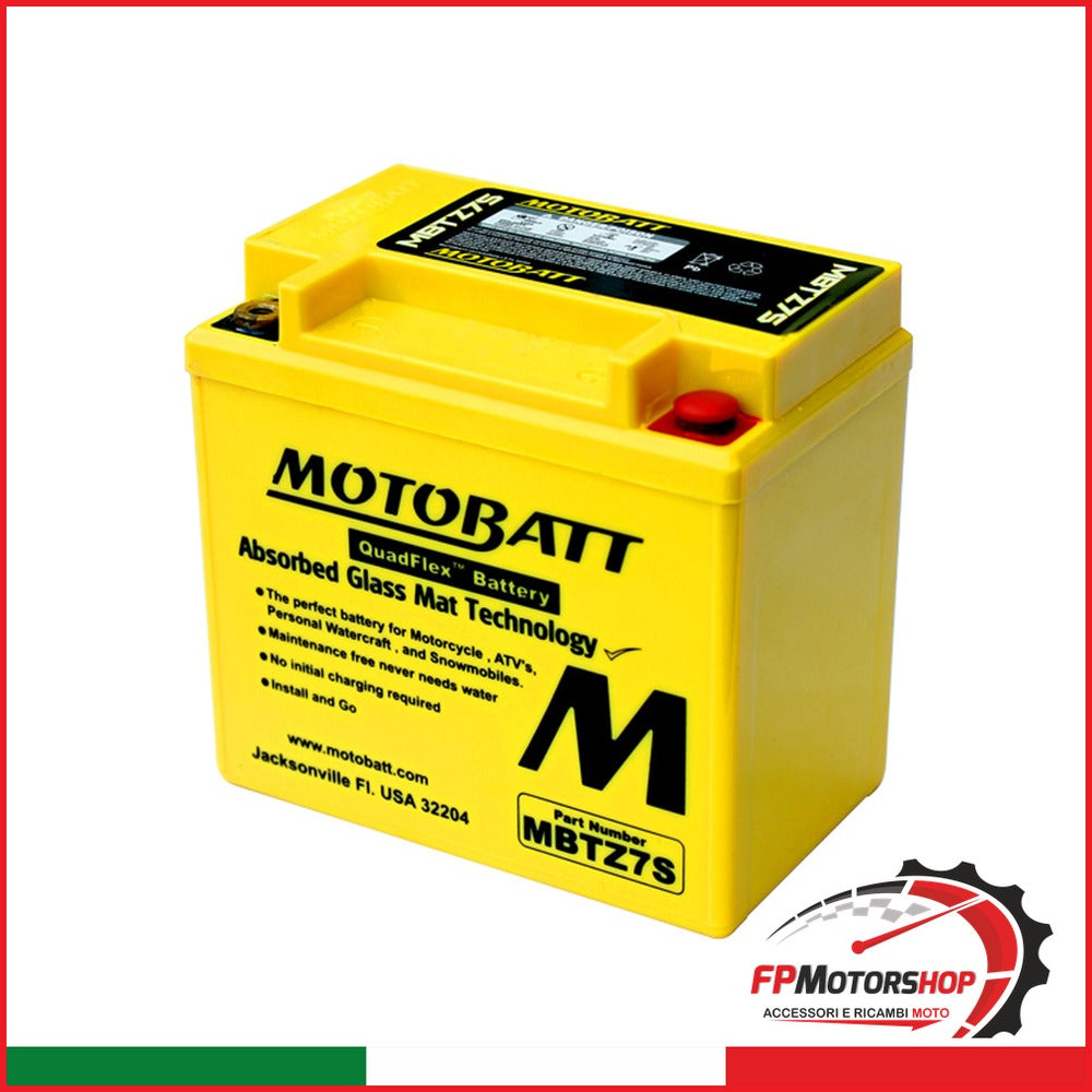 BATTERIA MOTOBATT MBTZ7S PRECARICATA SIGILLATA APRILIA BMW HONDA KAWASAKI