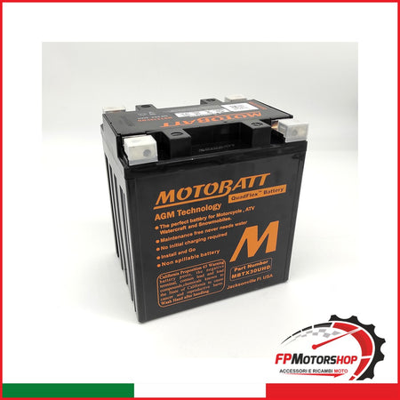 BATTERIA MOTOBATT MBTX30UHD PRECARICATA SIGILLATA BMW MOTO GUZZI HARLEY DAVIDSON