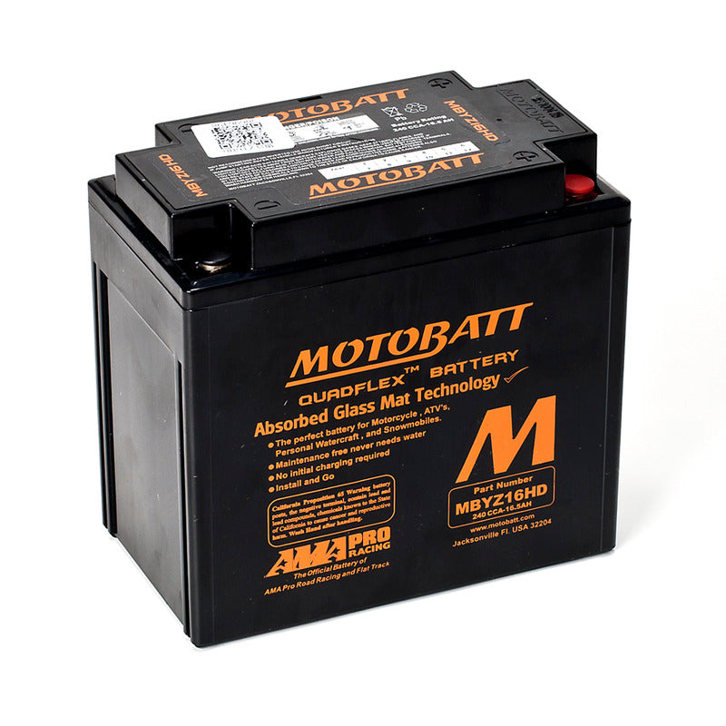 BATTERIA MOTOBATT MBYZ16HD PRECARICATA SIGILLATA APRILIA BMW CAGIVA HONDA