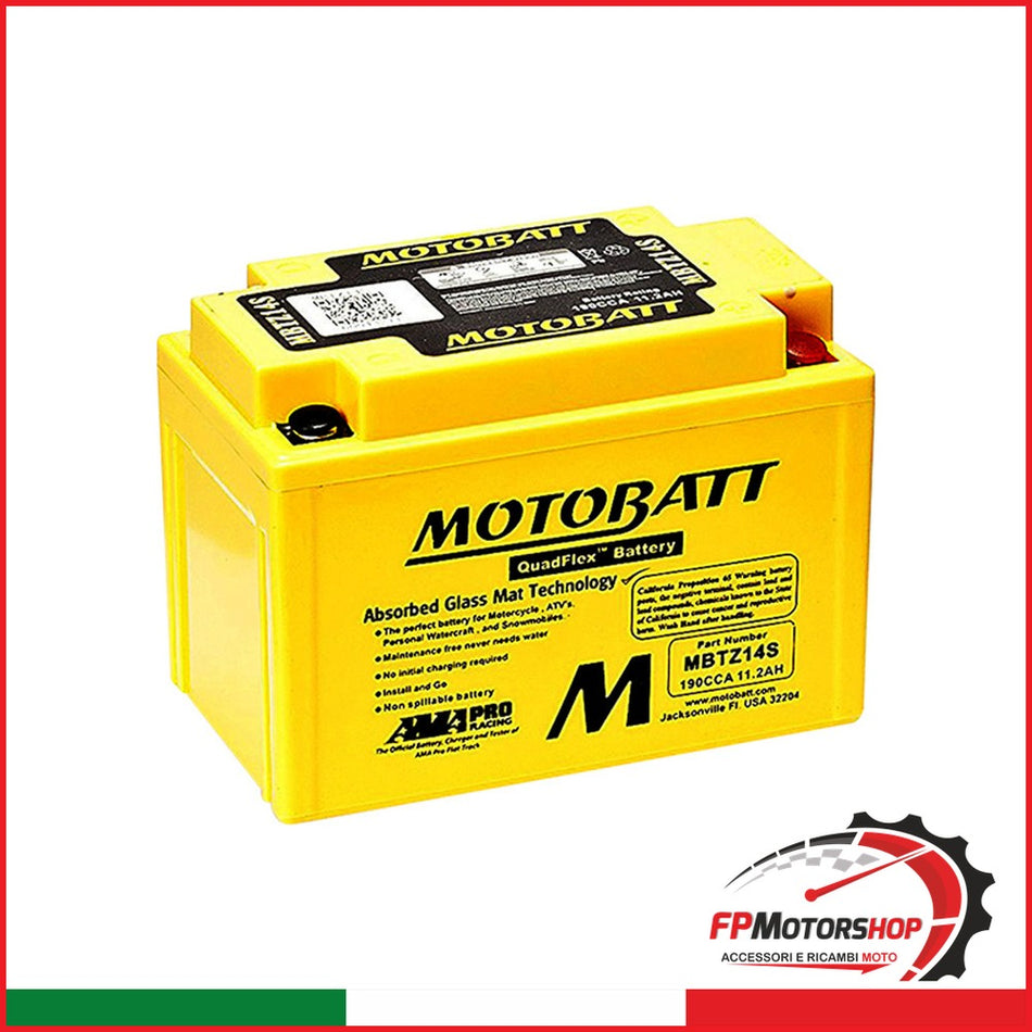 [E06045] BATTERIA MOTOBATT MBTZ14S PRECARICATA SIGILLATA YTZ14S