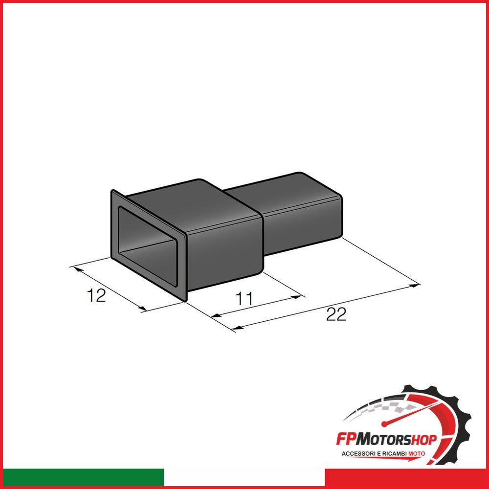 [E06786] SCATOLA 200PZ CAPPUCCIO 6,3mm PER CONNETTORE MASCHIO