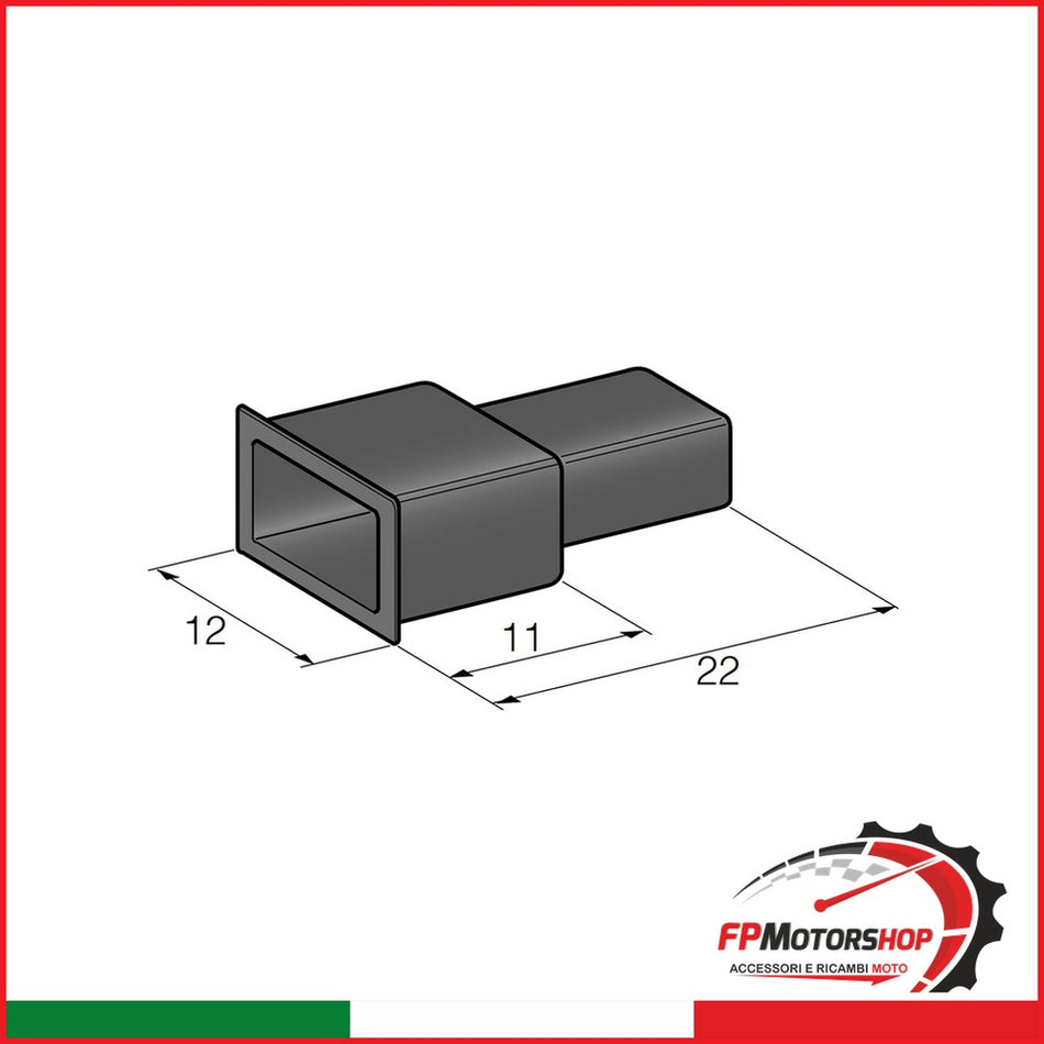 [E06786] SCATOLA 200PZ CAPPUCCIO 6,3mm PER CONNETTORE MASCHIO