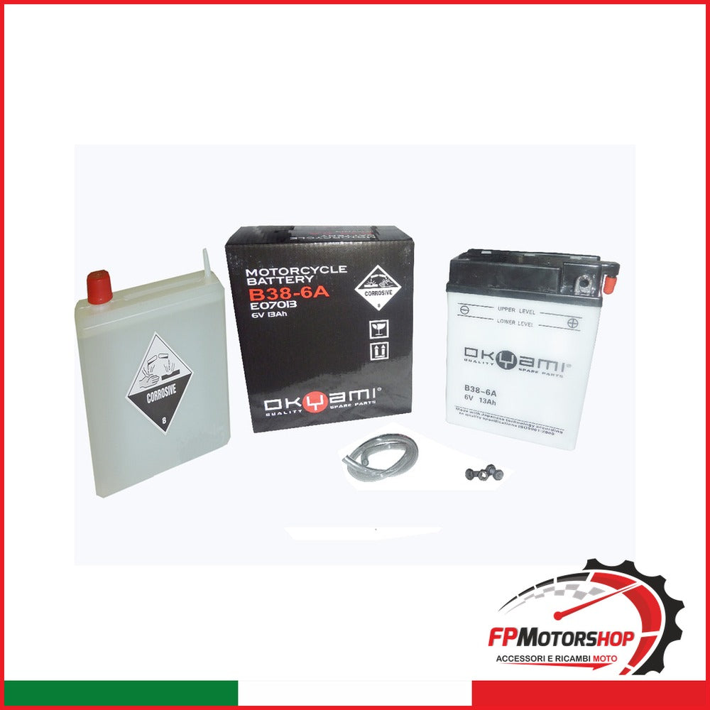 [E07013] BATTERIA OKYAMI B38-6A CON ACIDO