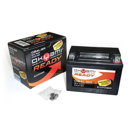 BATTERIA OKYAMI OB4L-BR PRECARICATA SIGILLATA APRILIA CAGIVA PIAGGIO SUZUKI