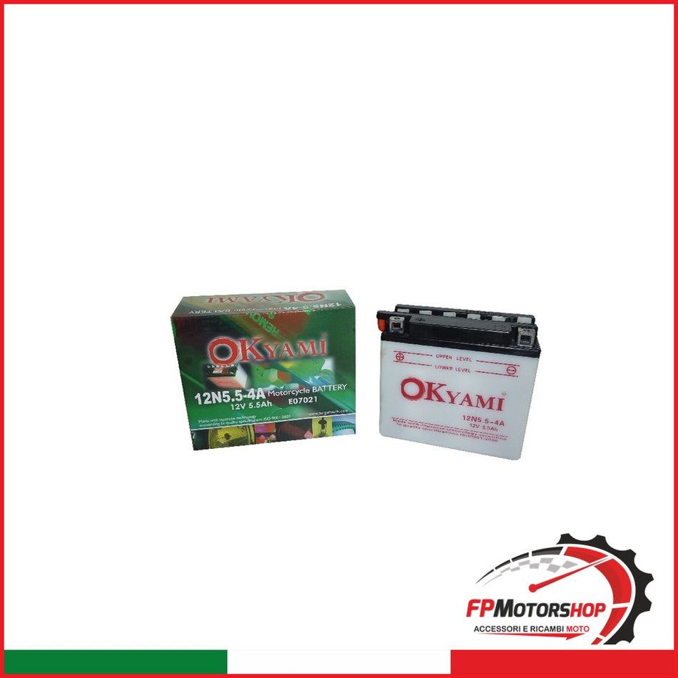 BATTERIA OKYAMI 12N5 5-4A CON ACIDO CAGIVA YAMAHA