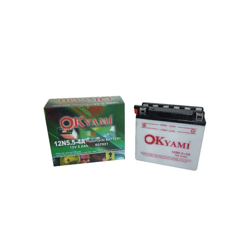 BATTERIA OKYAMI 12N5 5-4A CON ACIDO CAGIVA YAMAHA