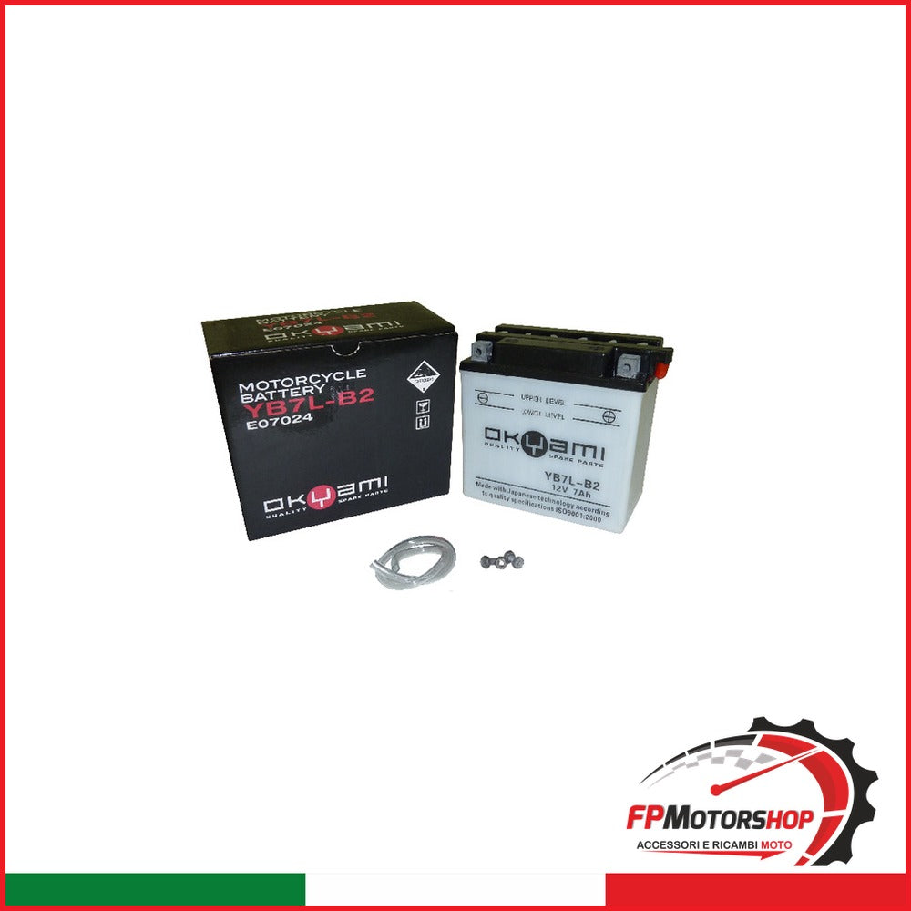 BATTERIA OKYAMI OB7L-B2 CON ACIDO YAMAHA MBK