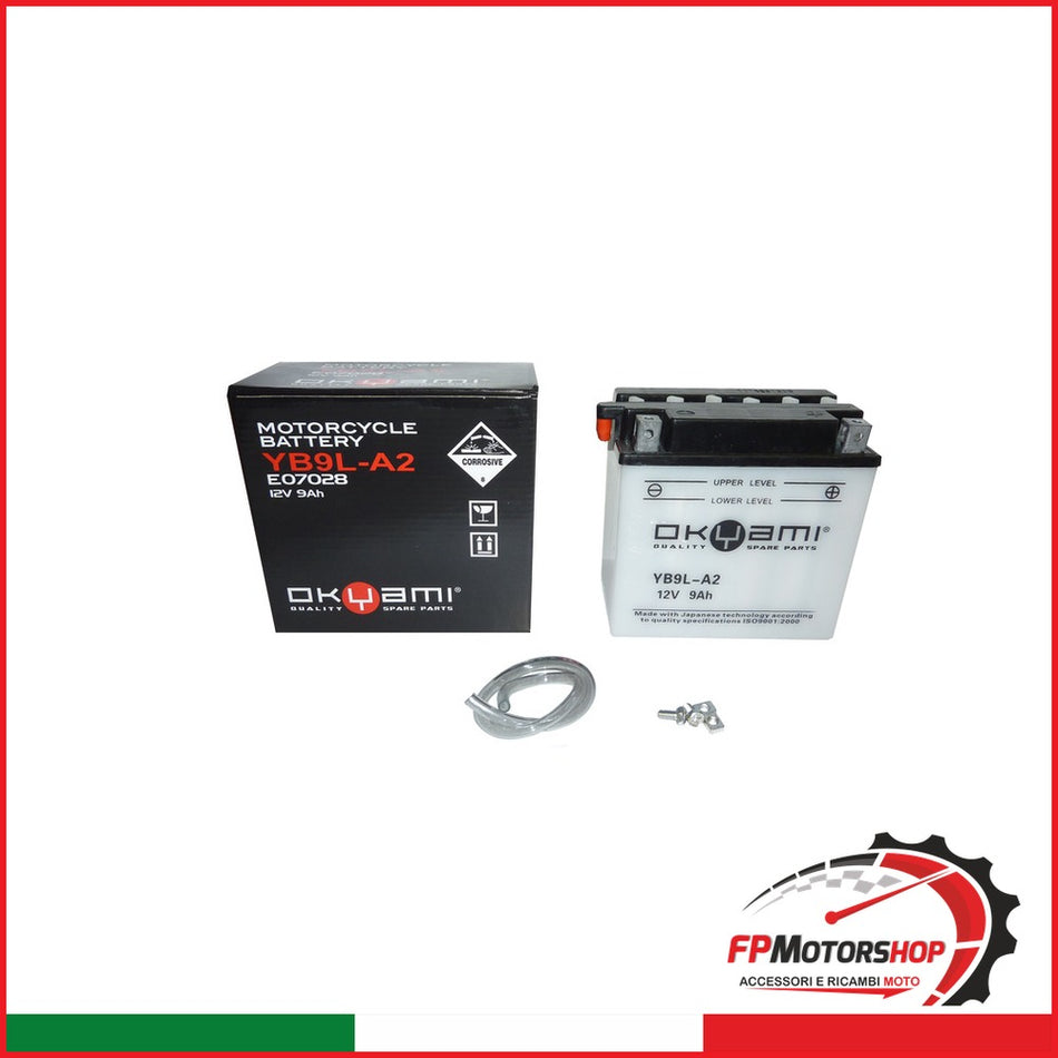 BATTERIA OKYAMI OB9L-A2 CON ACIDO