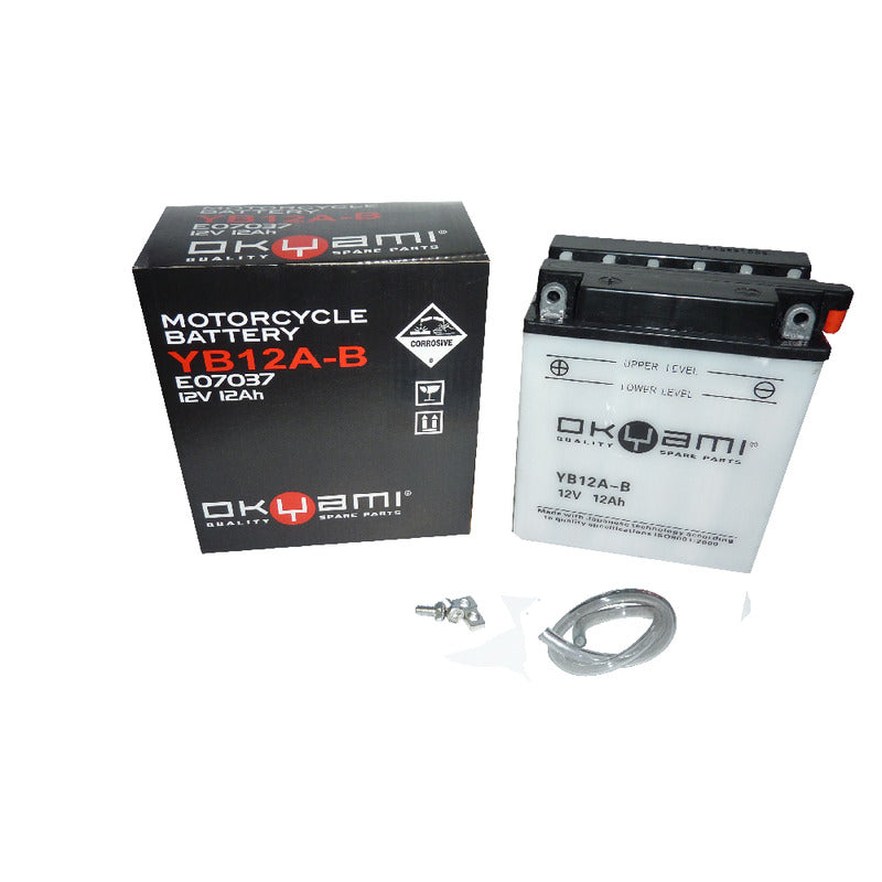 BATTERIA OKYAMI OB12A-B CON ACIDO HONDA