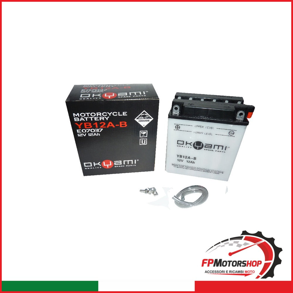 BATTERIA OKYAMI OB12A-B CON ACIDO HONDA