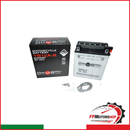 BATTERIA OKYAMI OB12A-B CON ACIDO HONDA
