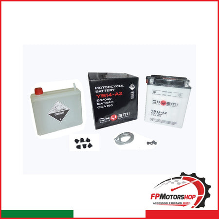 BATTERIA OKYAMI OB14-A2 CON ACIDO HONDA
