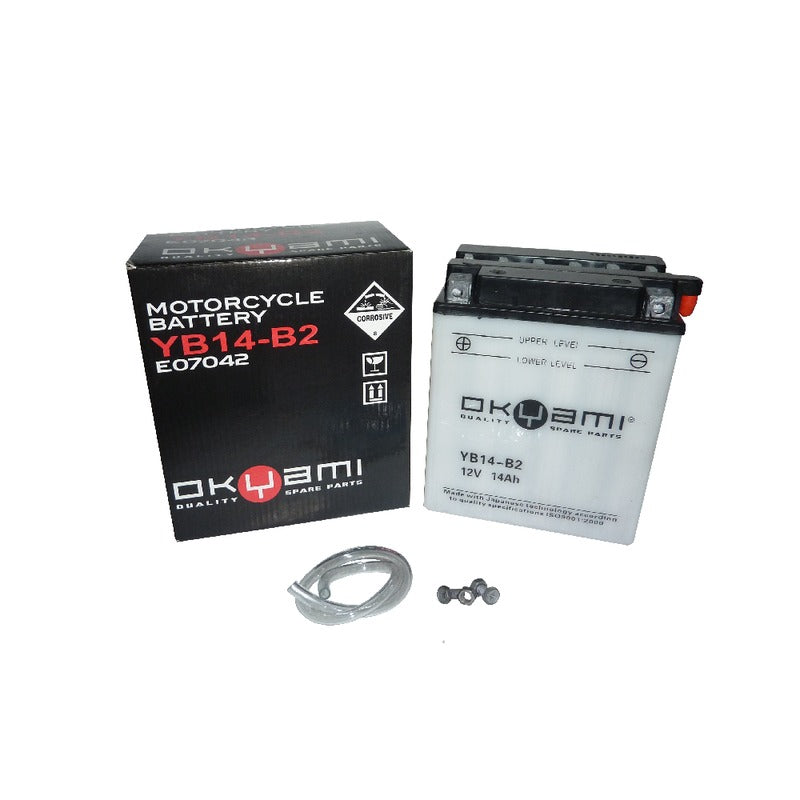 BATTERIA OKYAMI OB14-B2 CON ACIDO HONDA