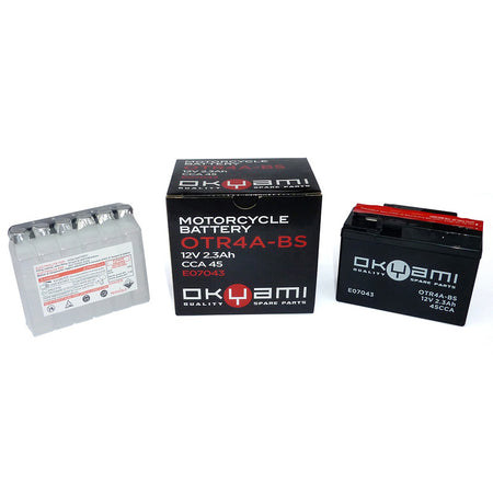 BATTERIA OKYAMI OTR4A-BS CON ACIDO HONDA