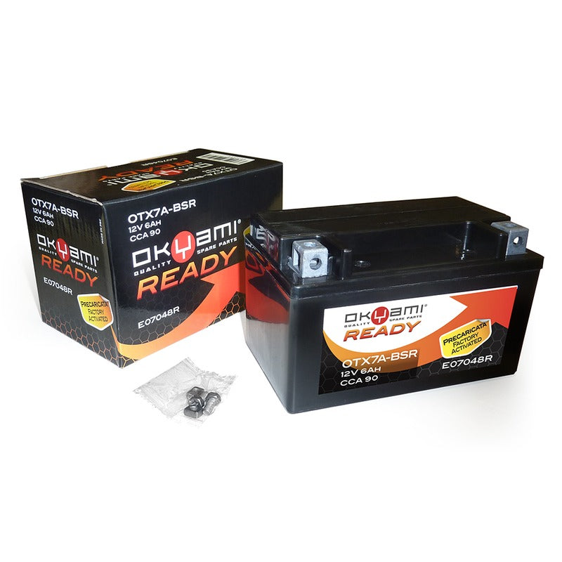 BATTERIA OKYAMI OTX7A-BSR PRECARICATA SIGILLATA OYTX7A-BSR APRILIA KAWASAKI