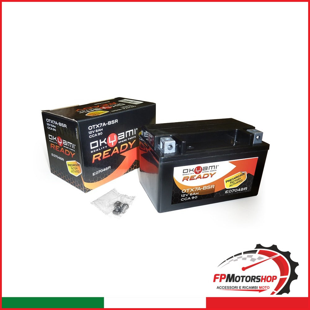BATTERIA OKYAMI OTX7A-BSR PRECARICATA SIGILLATA OYTX7A-BSR APRILIA KAWASAKI