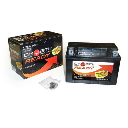 BATTERIA OKYAMI OTX9-BSR PRECARICATA SIGILLATA APRILIA BMW CAGIVA HONDA