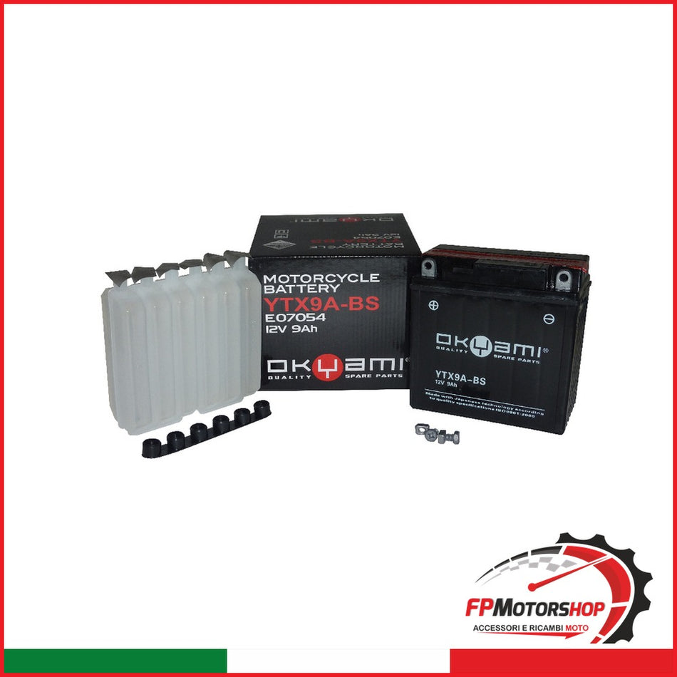 [E07054] BATTERIA OKYAMI OTX9A-BS CON ACIDO YTX9A-BS