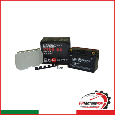 BATTERIA OKYAMI OT9B-BS CON ACIDO KYMCO