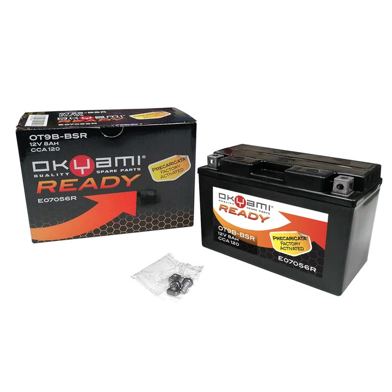 BATTERIA OKYAMI OT9B-BSR PRECARICATA SIGILLATA YAMAHA KYMCO