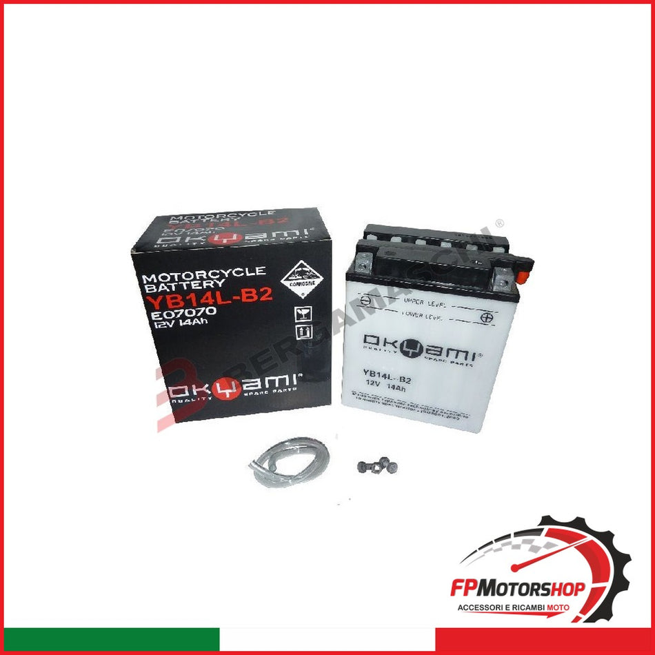 BATTERIA OKYAMI OB14L-B2 CON ACIDO SUZUKI