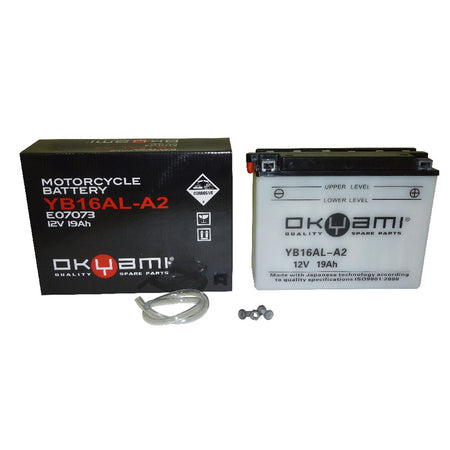 BATTERIA OKYAMI OB16AL-A2 CON ACIDO DUCATI YAMAHA