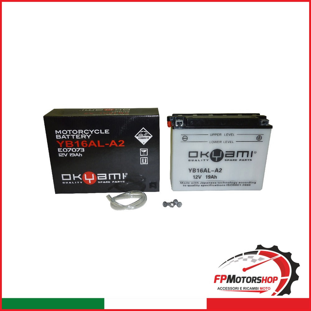 BATTERIA OKYAMI OB16AL-A2 CON ACIDO DUCATI YAMAHA