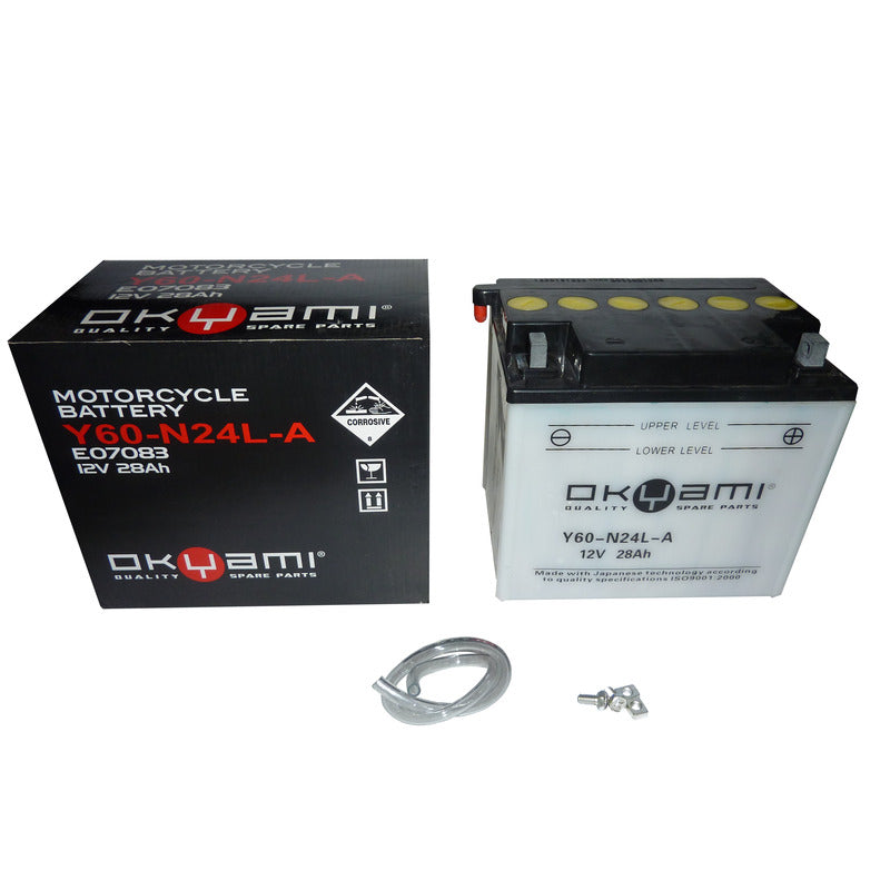 BATTERIA OKYAMI O60-N24L-A CON ACIDO