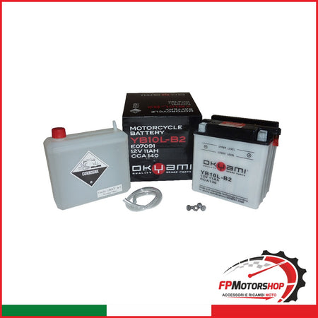 BATTERIA OKYAMI OB10L-B2 CON ACIDO SUZUKI