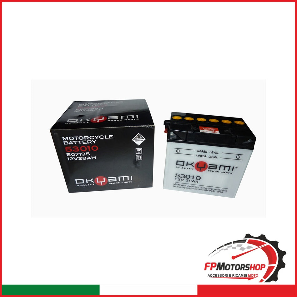 BATTERIA OKYAMI 53010 12V 28A TRATTORINI