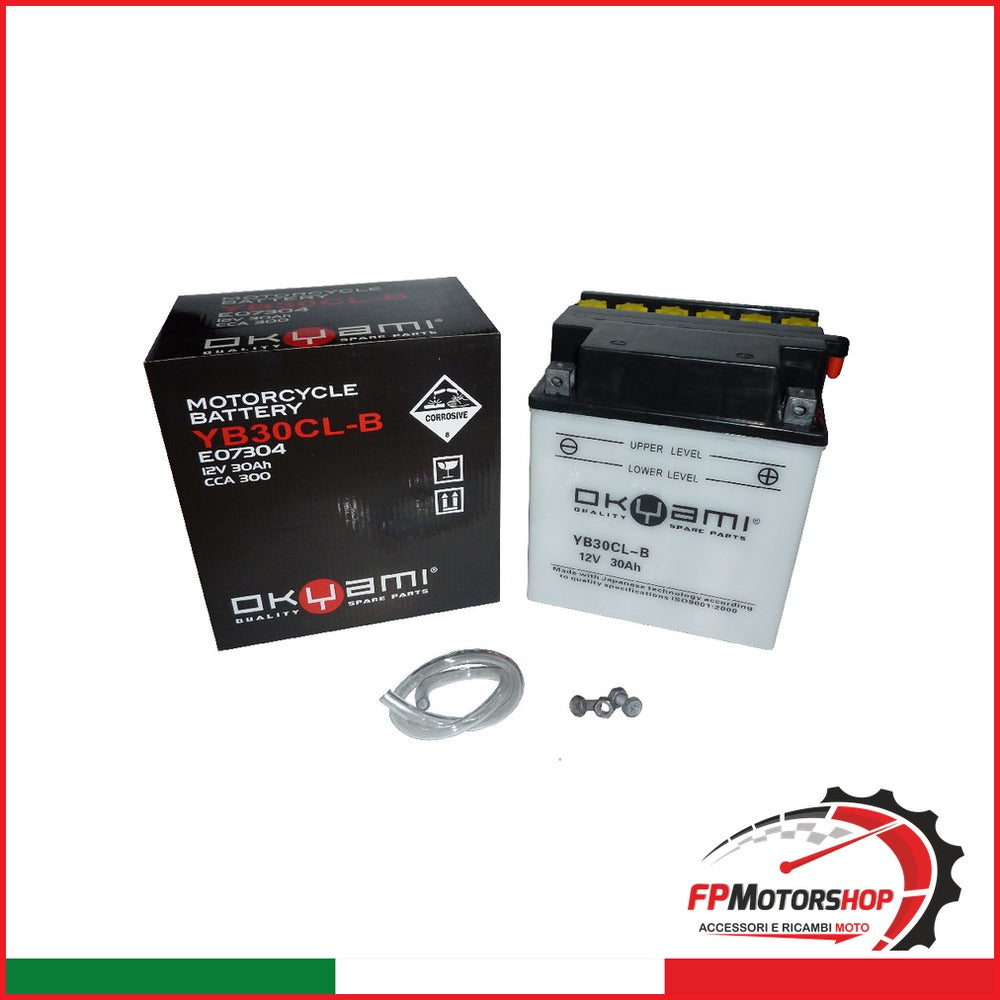 BATTERIA OKYAMI OB30CL-B CON ACIDO