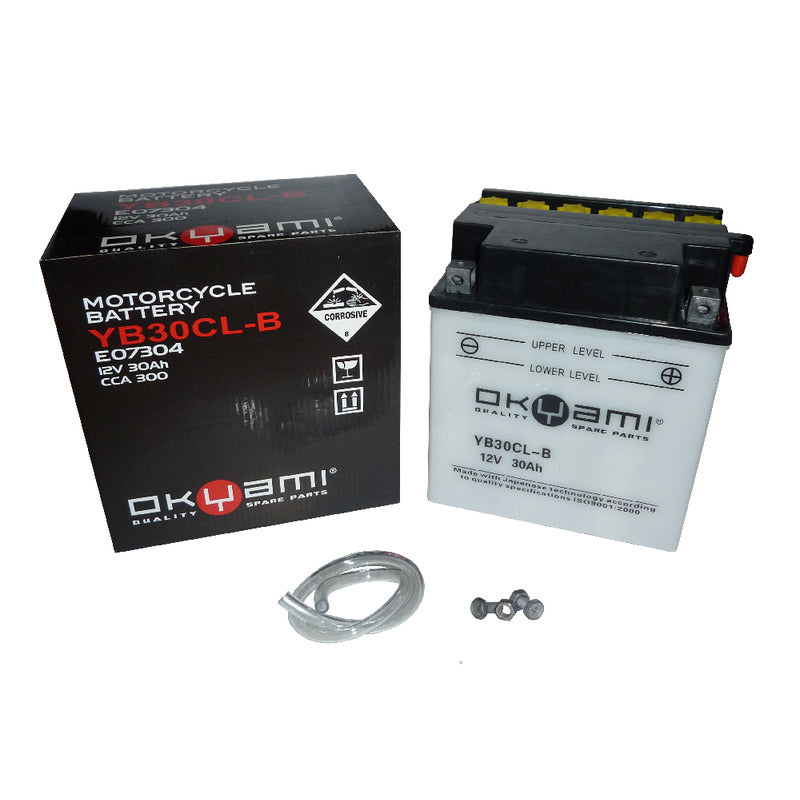 BATTERIA OKYAMI OB30CL-B CON ACIDO