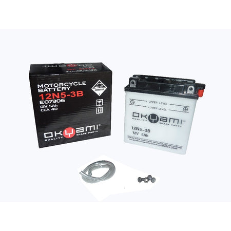 BATTERIA OKYAMI 12N5-3B CON ACIDO SUZUKI YAMAHA
