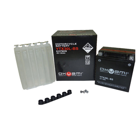 BATTERIA OKYAMI OTX30L-BS CON ACIDO HARLEY DAVIDSON