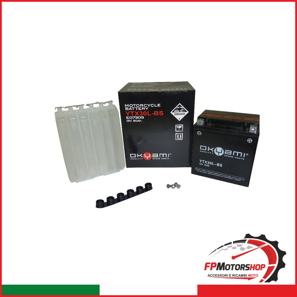 BATTERIA OKYAMI OTX30L-BS CON ACIDO HARLEY DAVIDSON
