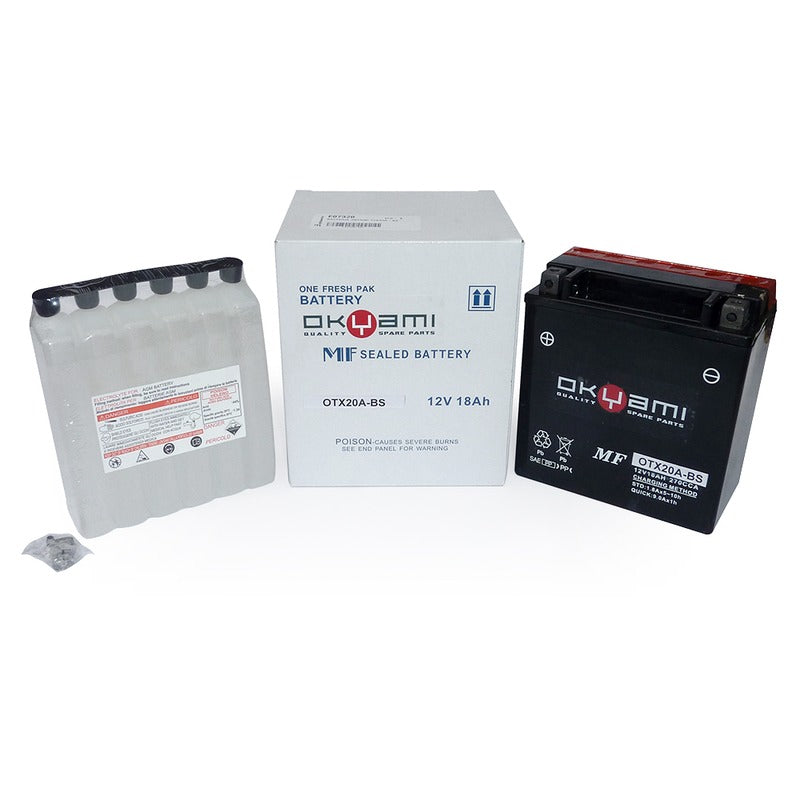 BATTERIA OKYAMI OTX20A-BS CON ACIDO HONDA