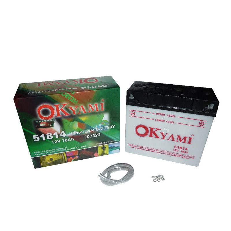 BATTERIA OKYAMI O51814 CON ACIDO 51814