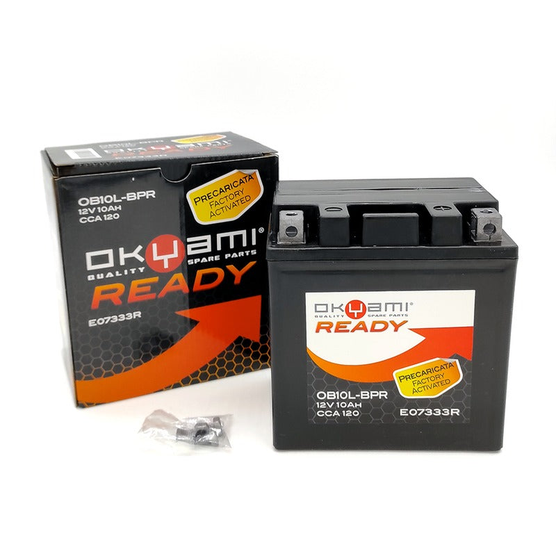 BATTERIA OKYAMI OB10L-BPR POTENZIATA PRECARICATA PIAGGIO SUZUKI GILERA