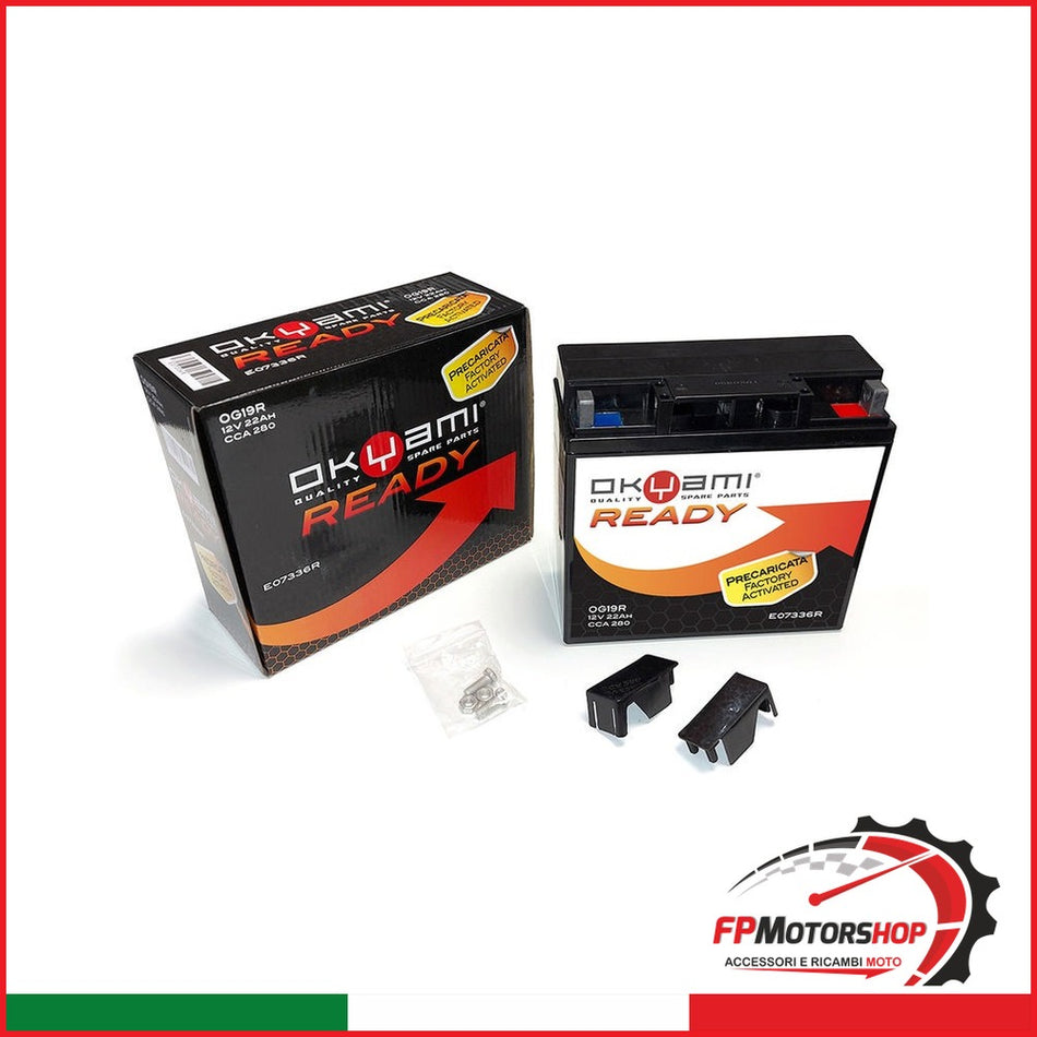 BATTERIA OKYAMI OG19R POTENZIATA PRECARICATA BMW