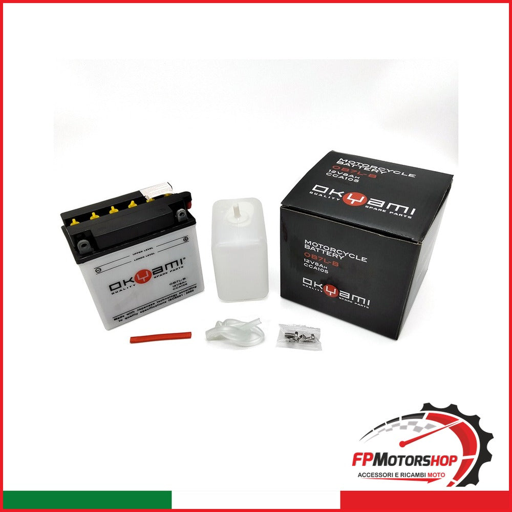 [E07339] BATTERIA OKYAMI OB7L-B CON ACIDO YB7L-B