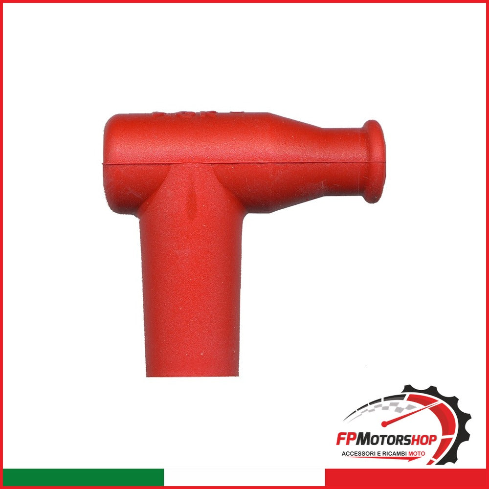 ATTACCO CANDELA NGK TB05EM-R SILICONE ROSSO STOCK NR.8955 PER MOTO E SCOOTER - foto brandizzata