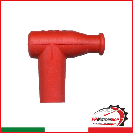 ATTACCO CANDELA NGK TB05EM-R SILICONE ROSSO STOCK NR.8955 PER MOTO E SCOOTER - foto brandizzata