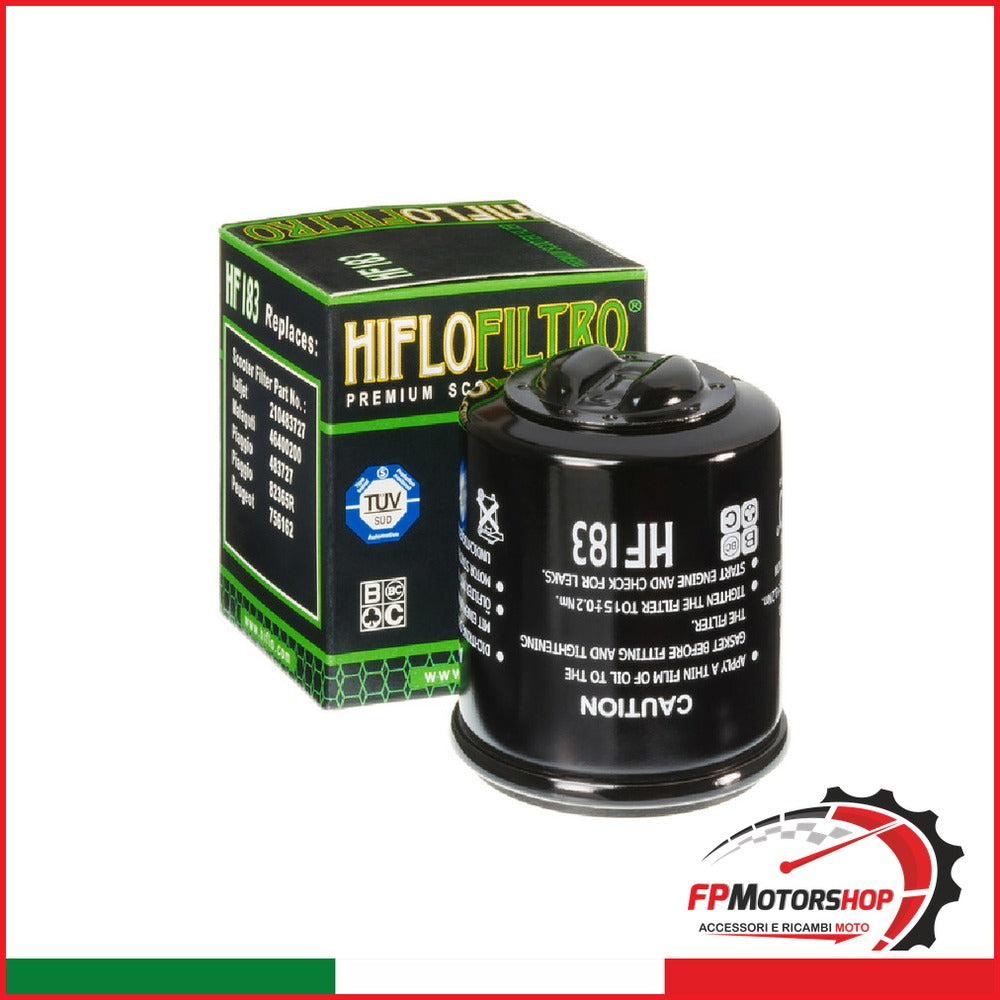 FILTRO OLIO MOTO HF183 LIBERTY 125 4T 3V PREMIUM APRILIA PIAGGIO PEUGEOT GILERA