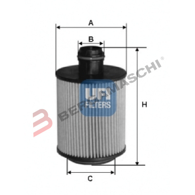 FILTRO OLIO PER MOTO SCOOTER PIAGGIO PORTER 1200 DIESEL UFI 25.061.00